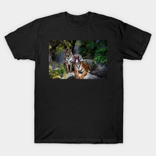 tiger, screaming tiger T-Shirt